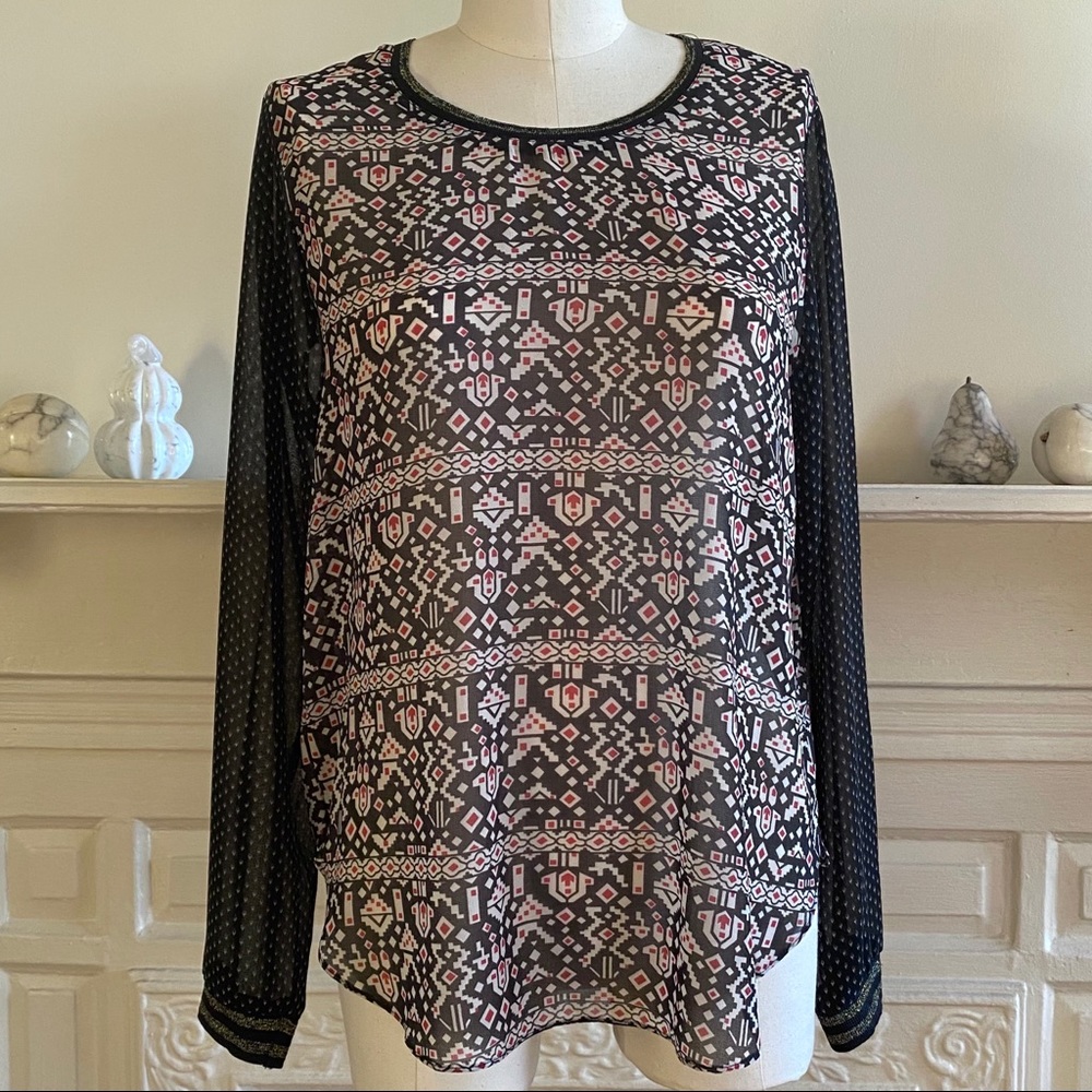 Sheer Printed Top from Scotch & Soda